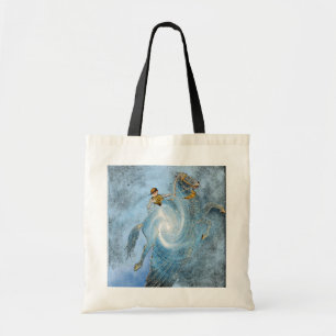 Zadeltas met gevleugeld paard tote bag