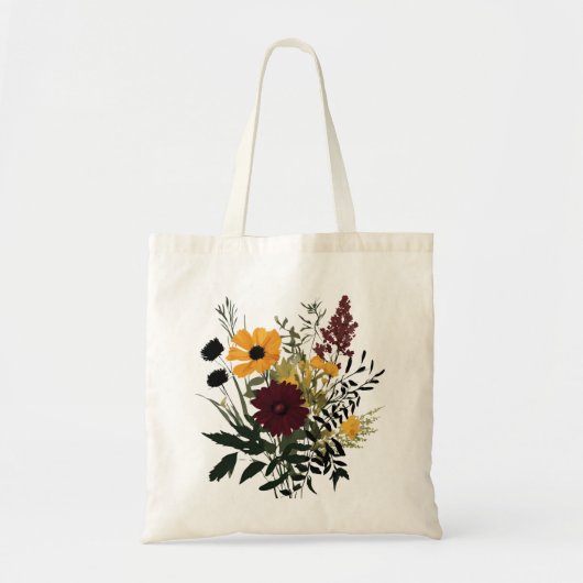 Zadeltje Wildflower, Bloemengift voor haar verjaar Tote Bag (Voorkant)