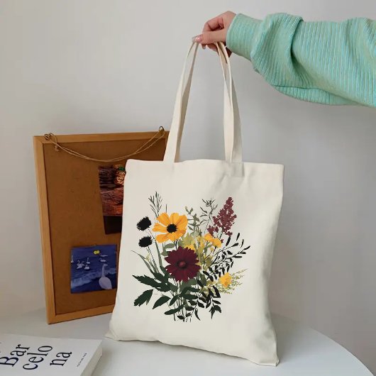 Zadeltje Wildflower, Bloemengift voor haar verjaar Tote Bag
