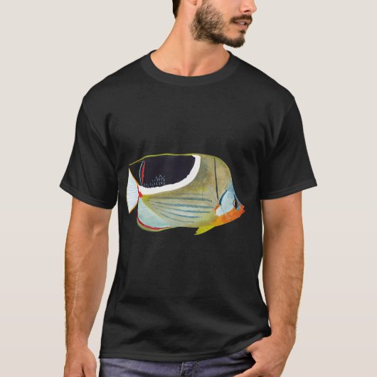 ZadelVLINDERVIS-Chaetodon ephippium T-shirt (Voorkant)