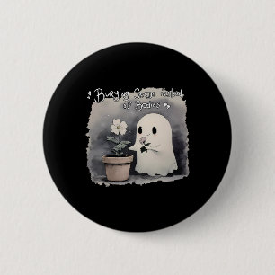 Zaden begraven in plaats van lichamen Grappige Sch Ronde Button 5,7 Cm