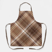 Zaden en noten Bruin Plaid Schort (Voorkant)