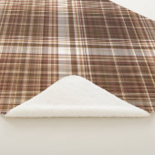 Zaden en noten Bruin Plaid Sherpa Deken (3/4)