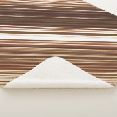 Zaden en noten Veel tinten van bruine streep Sherpa Deken (3/4)