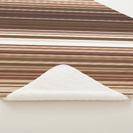 Zaden en noten Veel tinten van bruine streep Sherpa Deken (3/4)