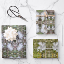 Zaden en zijderoute, van milroos | Natuurlijke | Inpakpapier Vel