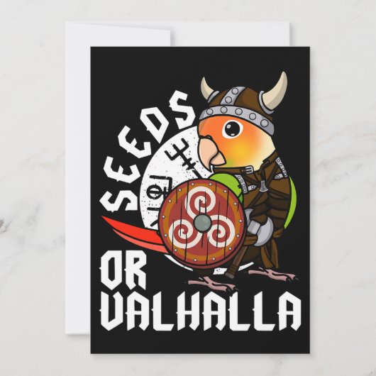 Zaden of valhalla i Viking Parrot i Ananas conu Kaart (Voorkant)