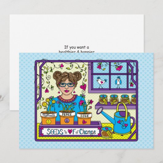 Zaden van Change_Flat Card 7"x5" (Voorkant / Achterkant)