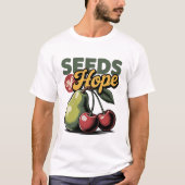 Zaden van Hoop Pear Cherry Retro Christelijk T-shi T-shirt (Voorkant)