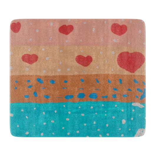 Zaden van liefdessnijdraad snijplank (Voorkant)