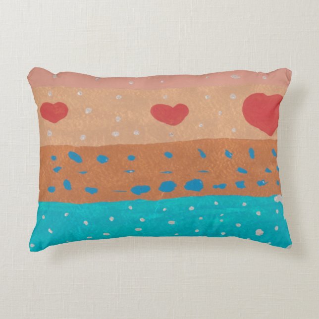 Zaden van Love Accent Pillow Decoratief Kussen (Voorkant)