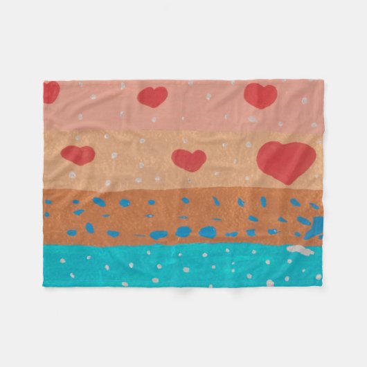 Zaden van Love Fleece Blanket (Voorkant (Horizontaal))