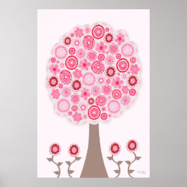 Zaden van Pink Love Tree Poster
