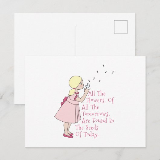 Zaden van vandaag briefkaart (Voorkant / Achterkant)