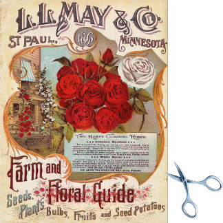 zadencatalogus L.L. mei Boerderij & bloemengids Tissuepapier