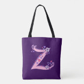 Zadie letter Z monogram kunst & naam betekenend ta Tote Bag (Achterkant)