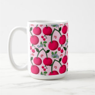Zadig Kers Patroon, Glanzend Kawaii Fruit Koffiemok