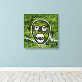 Zadig Pete Schedel Onconventionele Monster Kunst E Canvas Afdruk (Insitu (Houten vloer))