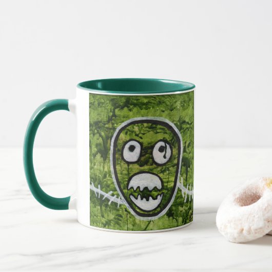 Zadig Pete Schedel Onconventionele Monster Kunst E Mok (Met donut)