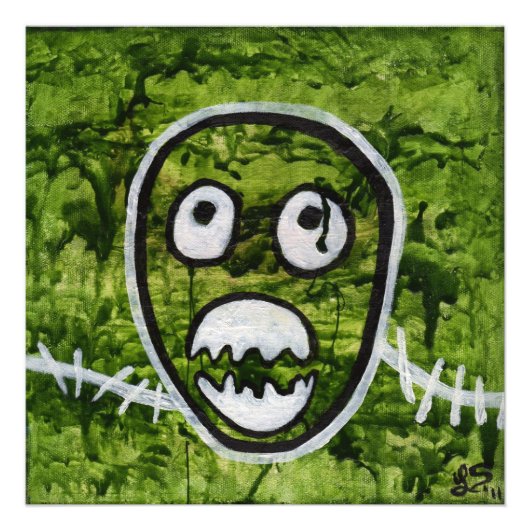 Zadig Pete Schedel Onconventionele Monster Kunst Foto Afdruk (Voorkant)