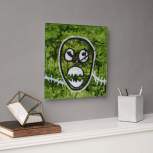 Zadig Pete Schedel Wonderlijke Monster Kunst Vierkante Klok