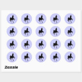 Zadlebreds Ronde Sticker (Vel)