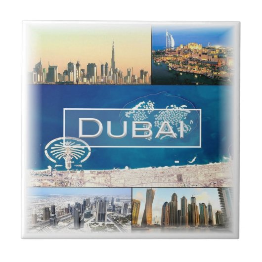 zAE006 DUBAI, Verenigde Arabische Emiraten, Tegeltje (Voorkant)