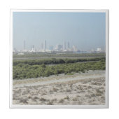 zAE009 UMM AL-QAYWAY panorama, Tegeltje (Voorkant)