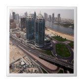 zAE015 SHARJAH, SILHOUET, VAE, Tegeltje (Voorkant)