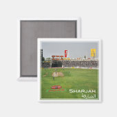zAE020 CRICKET MATCH at SHARJAH, UAE, Asia, Fridge Magneet (Voorkant / Achterkant)