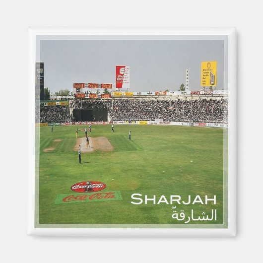 zAE020 CRICKET MATCH at SHARJAH, UAE, Asia, Fridge Magneet (Voorkant)