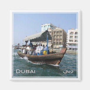 ZAE045 DUBAI flusstaxi ABRA, VAE, Fridge Magneet