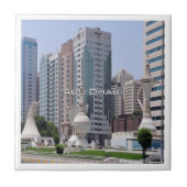zAE055 ABU DHABI stadscentrum, VAE, Tegeltje (Voorkant)