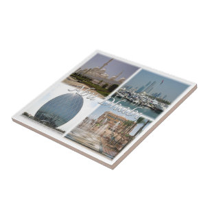 zAE062 ABU DHABI, Verenigde Arabische Emiraten, Tegeltje