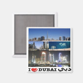 ZAE071 I HOUD VAN DUBAI United Arab Emirates, Frid Magneet (Voorkant / Achterkant)