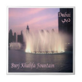 ZAE072 BURJ KHALIFA FONTEIN, TEGELTJE (Voorkant)