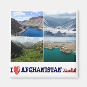 zAF005 I Love AFGHANISTAN, Landschappen, Fridge Magneet