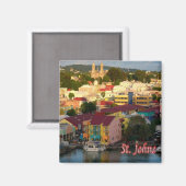 zAG008 SAINT JOHN, Antigua en Barbuda, Fridge Magneet (Voorkant / Achterkant)
