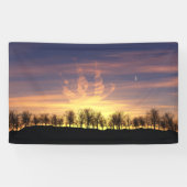 Zag de Night Sky-banner Spandoek (Horizontaal)