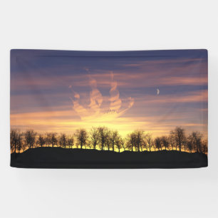 Zag de Night Sky-banner Spandoek