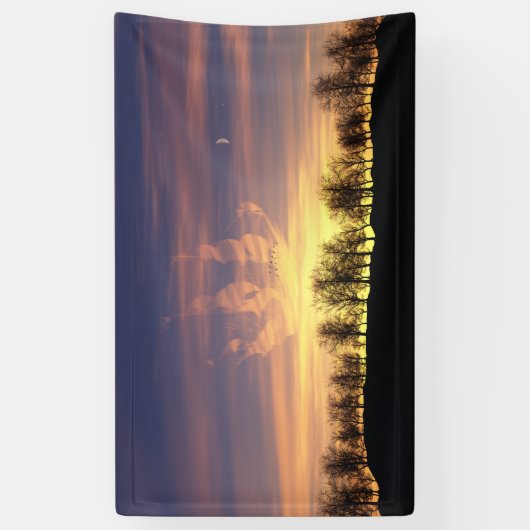 Zag de Night Sky-banner Spandoek (Verticaal)