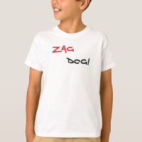 Zag Dog Brand White T-Shirt