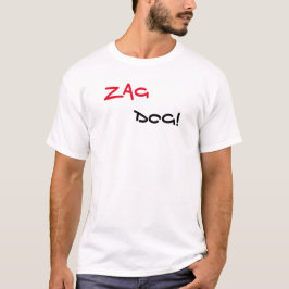 Zag Dog Brand White T-Shirt