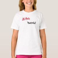 Zag Dog Brand White T-Shirt