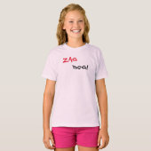 Zag Dog Merk Roze T-Shirt (Voorkant volledig)