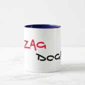 Zag Dog Navy Trim Koffiemok Mok (Midden)