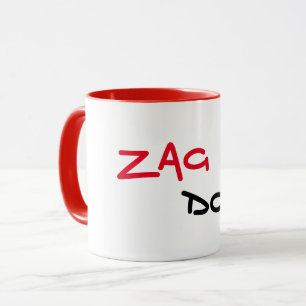 Zag Dog Rode Rand Koffiemok Mok