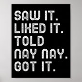 Zag het graag vertelde Nay-nay kreeg Funny Boys Gi Poster (Voorkant)