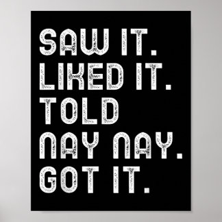 Zag het graag vertelde Nay-nay kreeg Funny Boys Gi Poster