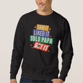 Zag het zo dat Papa het kreeg opa opa opa opa Trui
